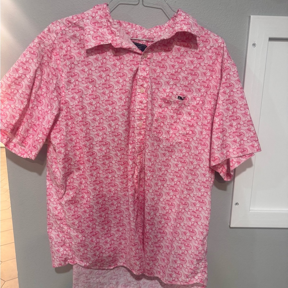 Vineyard Vines Pink Short Sleeve Shirt